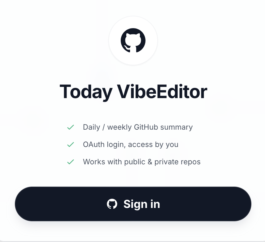 Today Vibe Editor